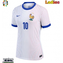 France Kylian Mbappe #10 Replica Away Shirt Ladies Euro 2024 Short Sleeve